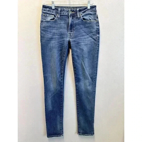 American Eagle Men's Size 28x32 Extreme Flex Slim Straight Blue Jeans‎ - Picture 1 of 9
